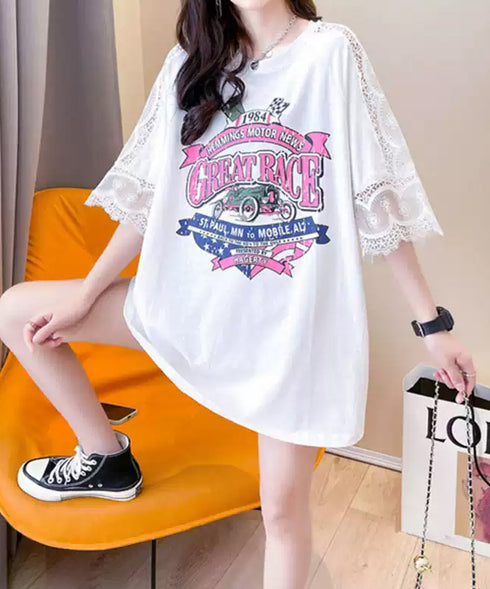 Greatrace Lace Graphic T-shirt